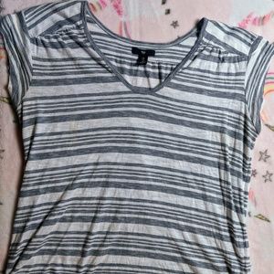 Gap women's shirts blue white stripes large L